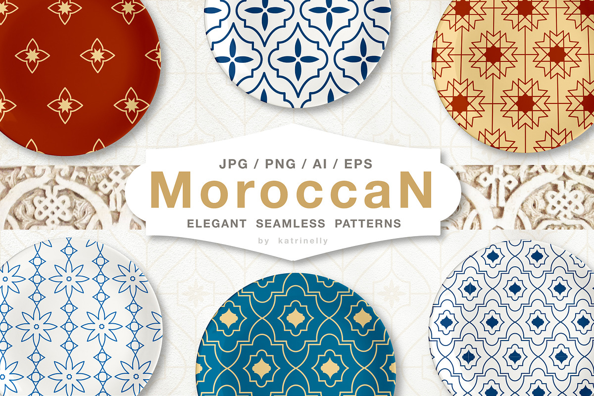 Moroccan Elegant Seamless Patterns in Patterns - product preview 8