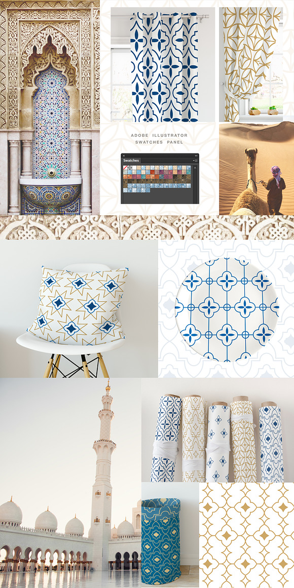 Moroccan Elegant Seamless Patterns in Patterns - product preview 1