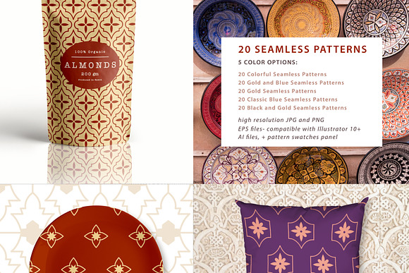 Moroccan Elegant Seamless Patterns in Patterns - product preview 2