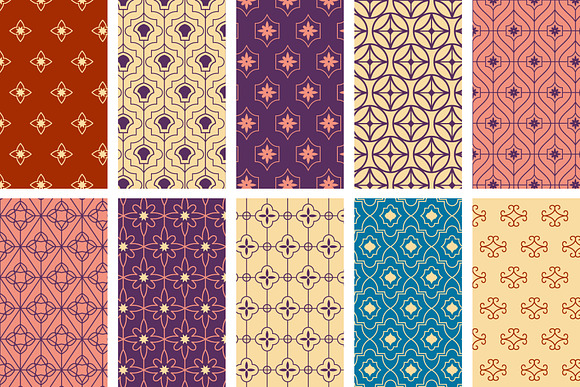 Moroccan Elegant Seamless Patterns in Patterns - product preview 11