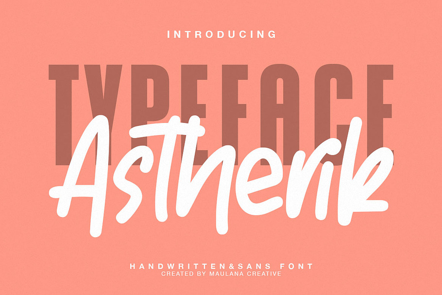 Astherik - Handwritten Free Sans Fon in Display Fonts - product preview 8