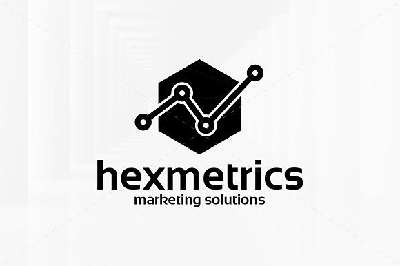 Hex Metrics Logo Template in Logo Templates - product preview 1