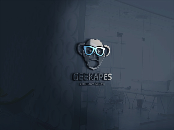 Geek Apes Logo in Logo Templates - product preview 1