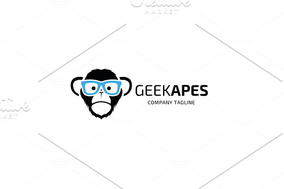 Geek Apes Logo in Logo Templates - product preview 3