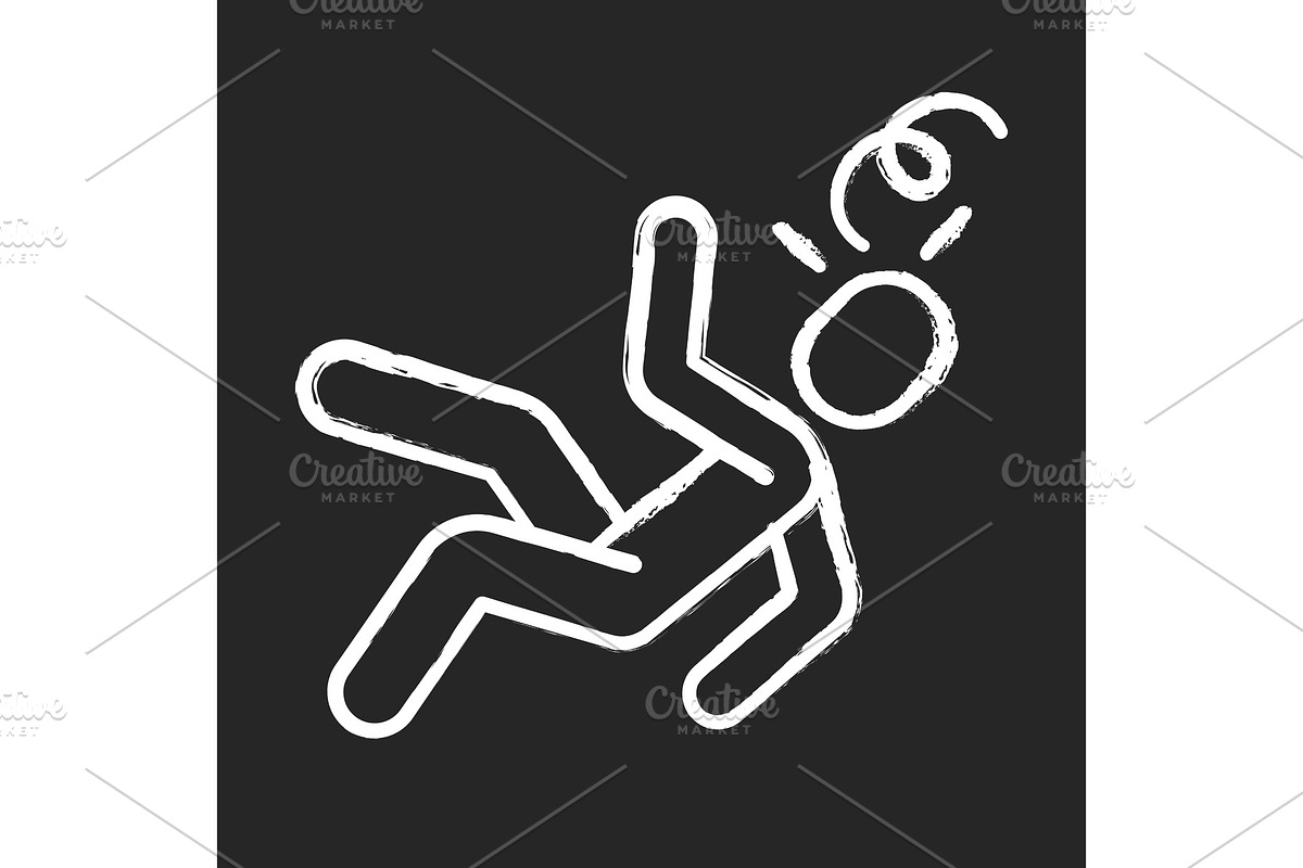 Fainting chalk icon in Icons - product preview 8