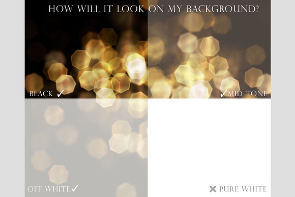 Gold bokeh overlays in Objects - product preview 5