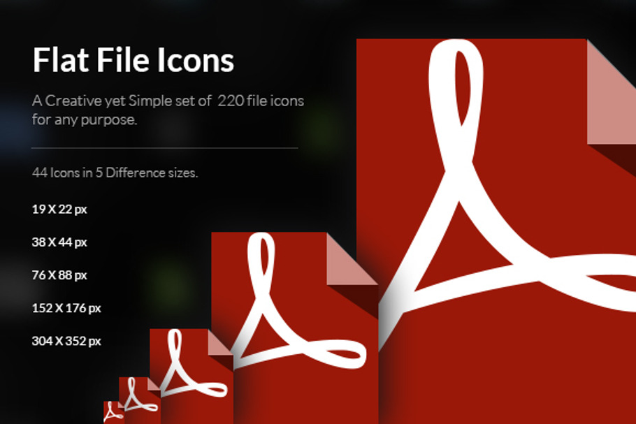 Creative Flat File icons