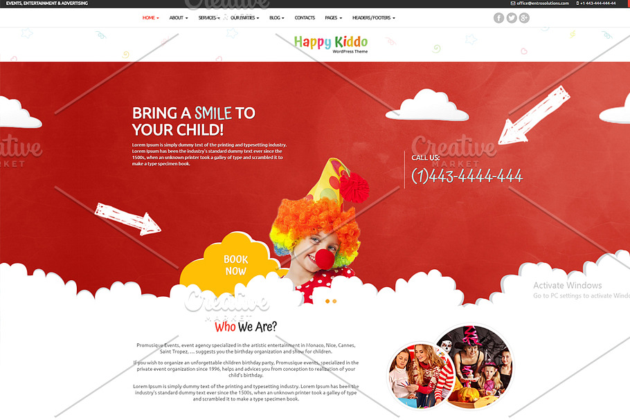 WordPress kids responsive theme in WordPress Business Themes - product preview 8
