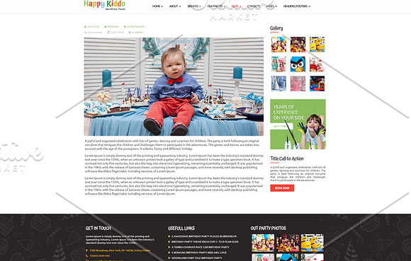 WordPress kids responsive theme in WordPress Business Themes - product preview 2