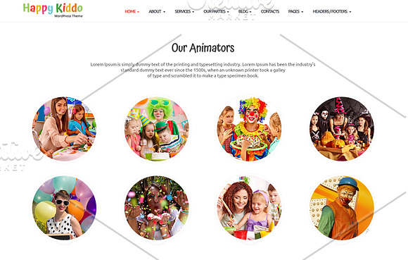 WordPress kids responsive theme in WordPress Business Themes - product preview 3