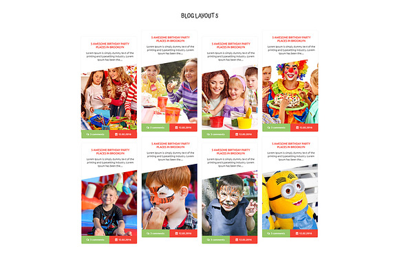 WordPress kids responsive theme in WordPress Business Themes - product preview 7