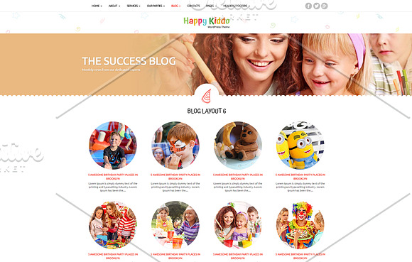 WordPress kids responsive theme in WordPress Business Themes - product preview 9