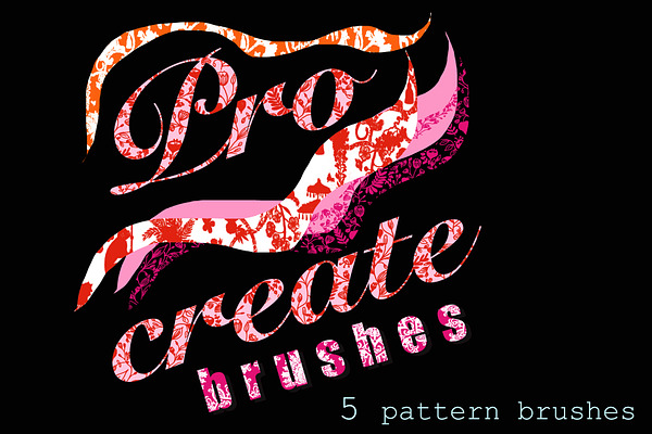 Procreate - 5 Pattern Brushes
