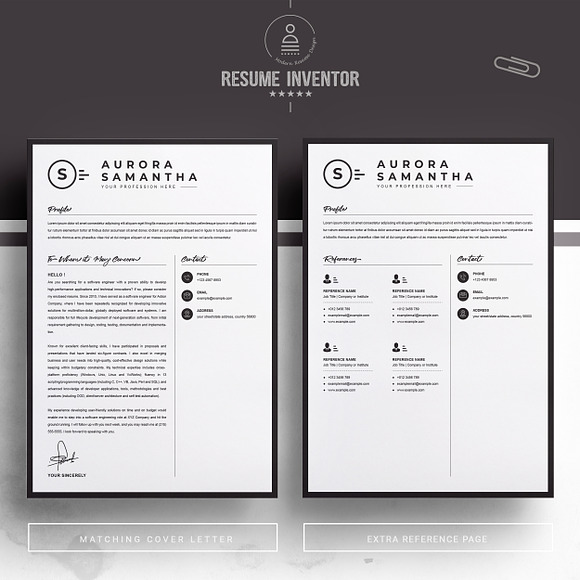 Modern Resume Template for Word, Mac in Resume Templates - product preview 2