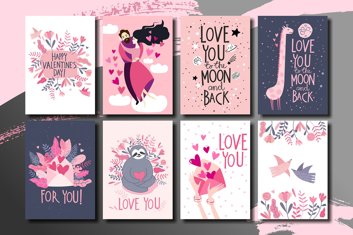 24 Valentine's Day Cards in Postcard Templates - product preview 8