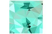 Caribbean Green Abstract Low Polygon