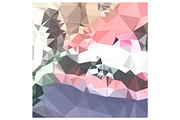 Lavender Pink Abstract Low Polygon B