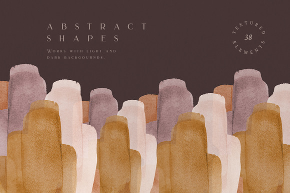 Watercolor Abstract Shapes in Textures - product preview 11