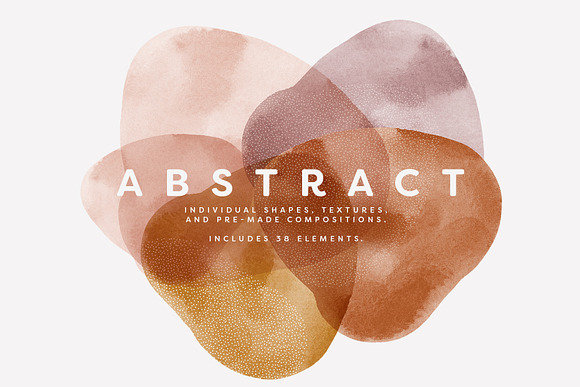 Watercolor Abstract Shapes in Textures - product preview 13