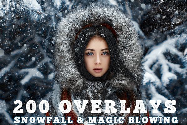 200 Snowfall and magic, snow blowing