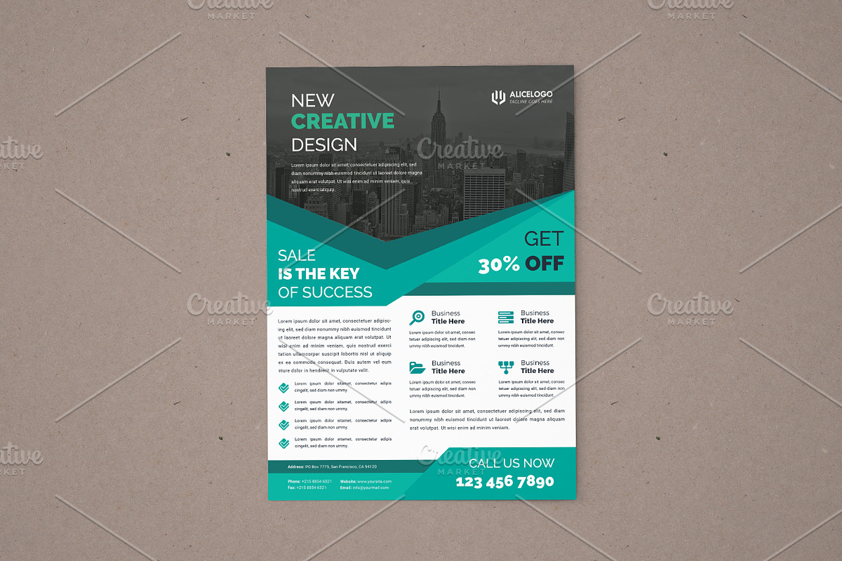 Flyer Template in Flyer Templates - product preview 8