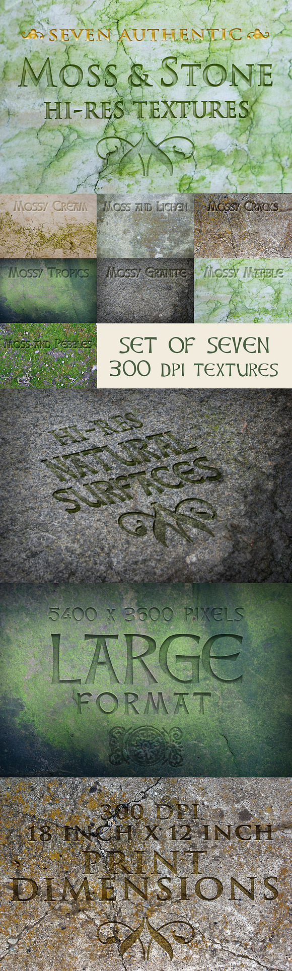 Moss and Stone textures in Textures - product preview 4