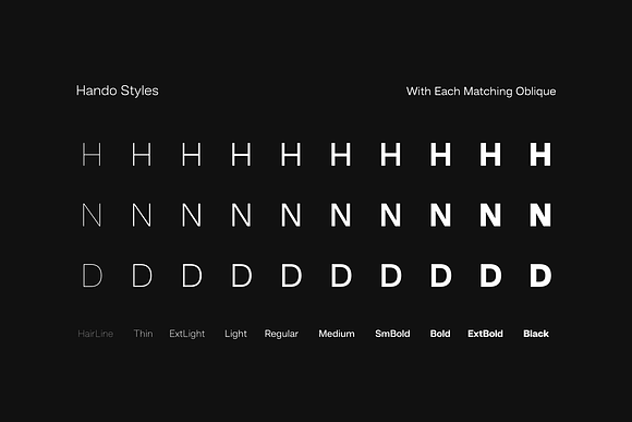 Hando; 20 Fonts of Sans Serif in Sans-Serif Fonts - product preview 3