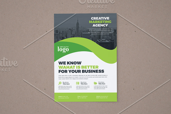 Flyer Template in Flyer Templates - product preview 2