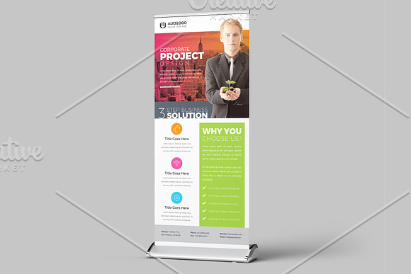 Roll Up Banner in Flyer Templates - product preview 2