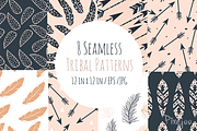 8 Seamless Tribal Patterns
