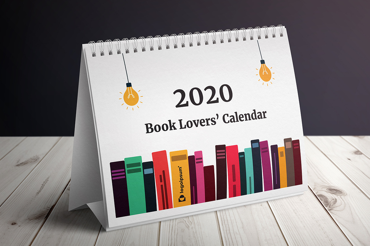Book Lover's Desk Calendar 2020 in Templates - product preview 8