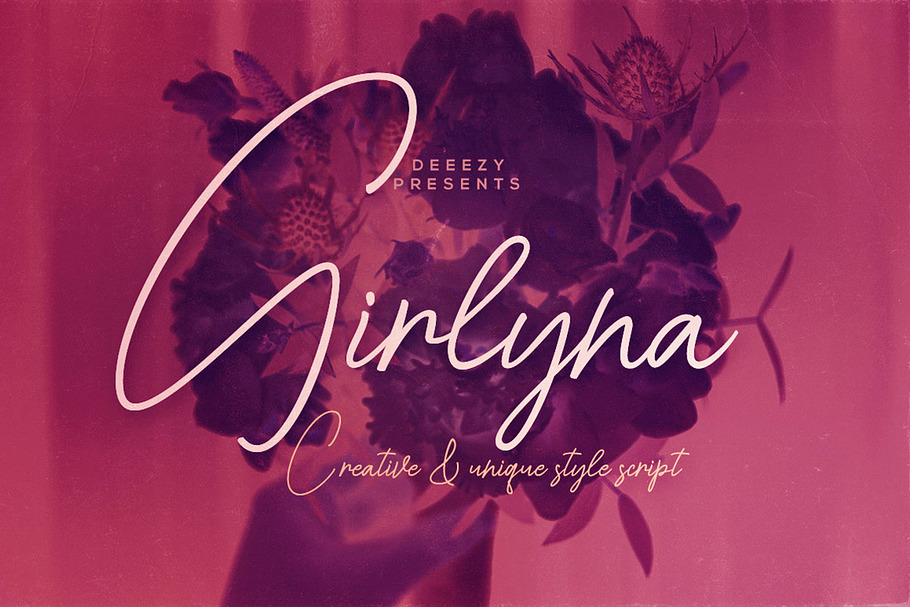 Girlyna Script Font in Script Fonts - product preview 8