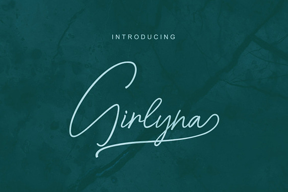 Girlyna Script Font in Script Fonts - product preview 3