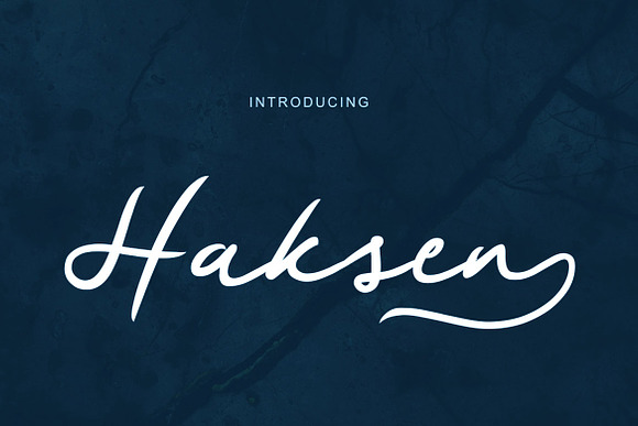 Haksen Script Font in Script Fonts - product preview 3