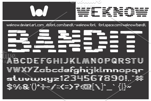 bandit font in Fonts - product preview 2