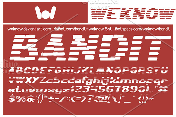 bandit font in Fonts - product preview 5