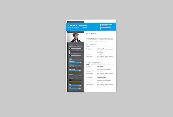 Armand Web Resume Designer in Resume Templates - product preview 2