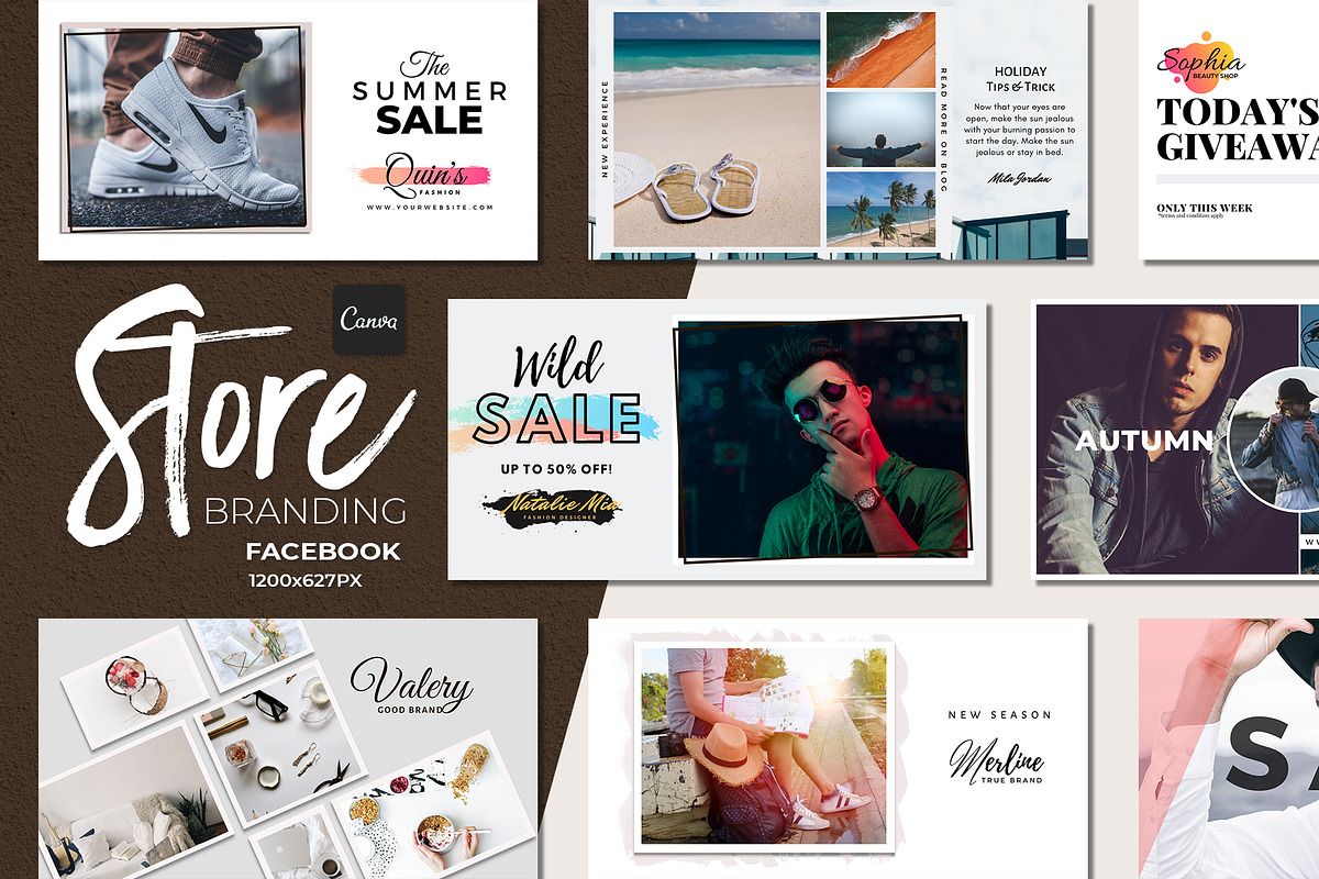 Facebook Branding Store | Canva in Facebook Templates - product preview 8