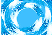 Background with swirl waves and sea