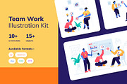 Teamwork illustration kit