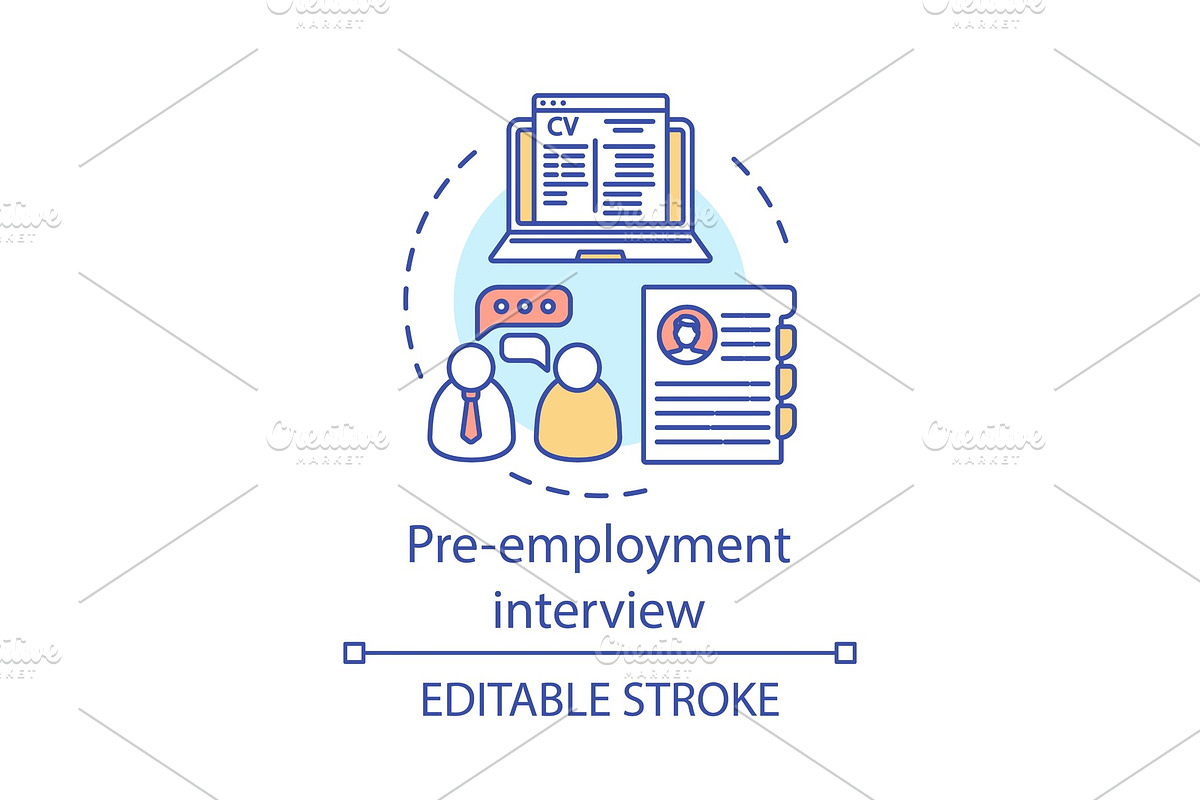 Pre-employment interview icon in Icons - product preview 8