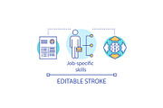 Job specific skills concept icon
