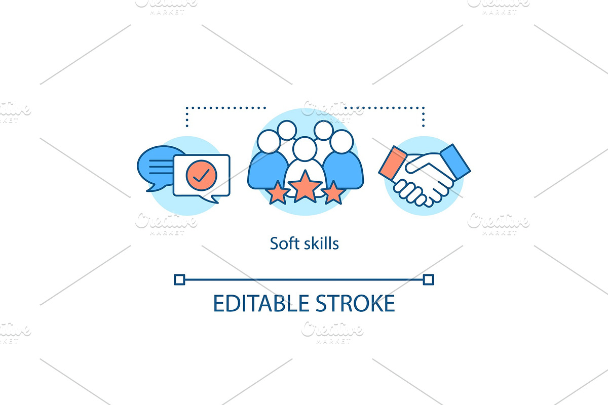 Soft skills concept icon in Icons - product preview 8