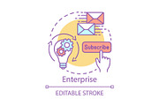Enterprise concept icon