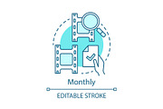 Monthly concept icon