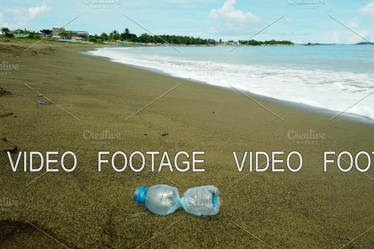 A beach is polluted with plastic and in Graphics - product preview 8