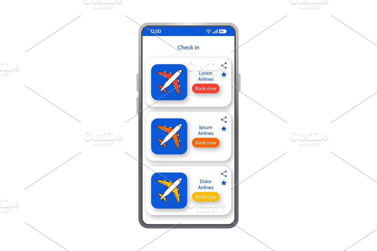 Check in app smartphone interface in Mobile & Web Mockups - product preview 8