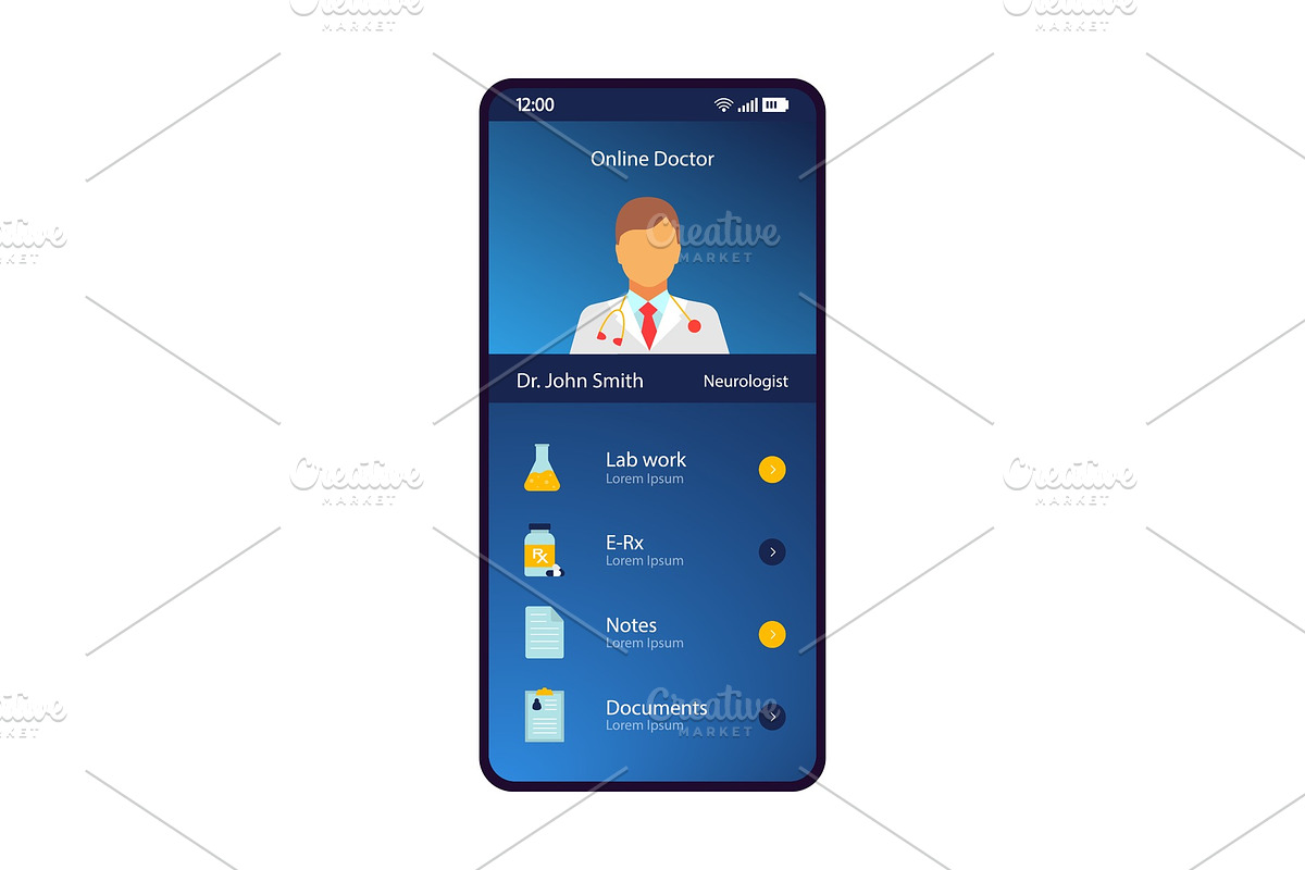 Online doctor profile interface in Mobile & Web Mockups - product preview 8