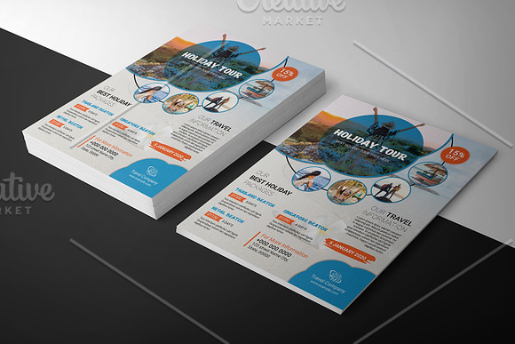 Travel Agency Flyer V1136 in Flyer Templates - product preview 1