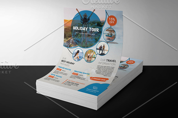 Travel Agency Flyer V1136 in Flyer Templates - product preview 2